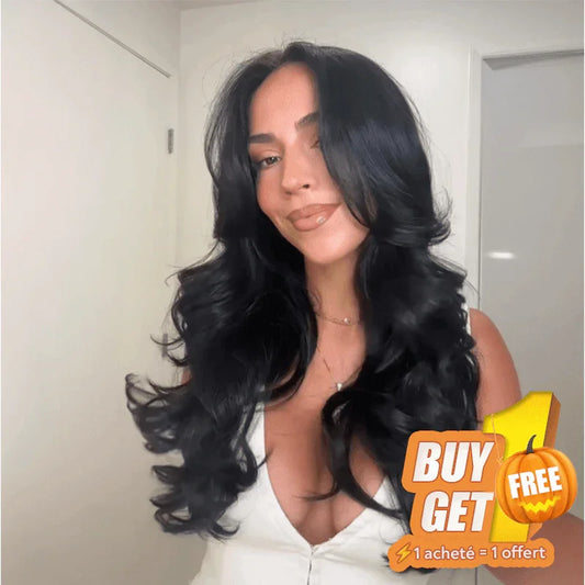 𝑩𝒖𝒚 1 𝑮𝒆𝒕 1 𝑭𝒓𝒆𝒆💥Glueless Couche Pré-épilé Mettre & Aller Body Wave 13x4 Perruque Sans Colle 250% Densité