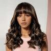 Glueless Couleur Blond Highlight 4x4 Perruque Sans Colle Avec Frange Capuchon Réglable