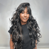 Glueless Stylé Couleur Highlight Wear & Go 4x4 Perruque Sans Colle Body Wave/Lisse