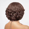 13x4 Glueless Wear Go Couche Couleur Brun Chocolat Bob Perruque Sans Colle Ondulé