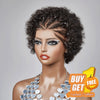 ๐ฉ๐๐ 1 ๐ฎ๐๐ 1 ๐ญ๐๐๐๐ฅ 13x4 Dentelle Boucle Afro 5 Couleur Bob Perruque Cheveux Tressรฉs