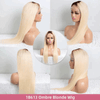 Perruque Couleur Ombre blonde Straight Cheveux Humains