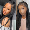 𝑩𝒖𝒚 1 𝑮𝒆𝒕 1 𝑭𝒓𝒆𝒆💥Perruque À Tresses En Boîte En Dentelle Intégrale Cheveux Synthétiques Qualité Supérieure 300% Densité