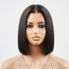 𝟑ᵉ 𝐩𝐞𝐫𝐫𝐮𝐪𝐮𝐞 𝐚̀ €𝟎,𝟏🔥Lisse Naturel 2x6 Dentelle Perruque 6"+Bouclée 13x4 Glueless Bob Perruque 8"