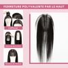 Extensions De Cheveux À Clipser En Cheveux Humains Lisses Morceaux 125g 9pcs