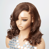 9×6 Glueless Couche Burn Chocolat Perruque Bob Sans Colle Body Wave