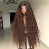 𝑩𝒖𝒚 1 𝑮𝒆𝒕 1 𝑭𝒓𝒆𝒆💥Glueless Rebondissement Bouclé Couleur Ombre Brun 5x5 Perruque Sans Colle 300% Densité