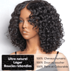SHINE Design Pour Débutants Bob Naturel & Léger Perruque 2×6 Dentelle Bouclée 250% Densité