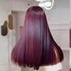 𝑩𝒖𝒚 1 𝑮𝒆𝒕 1 𝑭𝒓𝒆𝒆💥Soyeux Glueless Violet Foncé 5x5 Nœuds Blanchis Bob Sans Colle Lisse