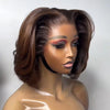 Glueless Sans Nœuds Couleur Chocolat Noir 13x4 Perruque Bob Sans Colle Cheveux Humains