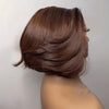 Glueless Sans Nœuds Couleur Chocolat Noir 13x4 Perruque Bob Sans Colle Cheveux Humains