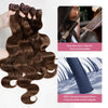 Extensions Couleur Brun Chocolat Tissage Cheveux Bruts Body Wave