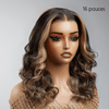 5x5 Glueless Layered Highlights Bob Perruque Sans Colle Body Wave