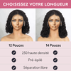 Séparation Libre Pré-épilé Grande Dentelle Rom Bouclé 13x4 Dentelle Bob Perruque 250% Densité