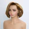 Doux Et Volumineux Couche Couleur Highlight 13x2 Dentelle Perruque Ondulé 300% Densité