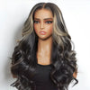 Glueless Sans Nœud Couleur Blond Highlight 5x5 Perruque Sans Colle Body Wave Capuchon Réglable