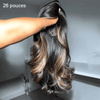 𝑩𝒖𝒚 1 𝑮𝒆𝒕 1 𝑭𝒓𝒆𝒆💥 13x4 Glueless Luxe Couche Coupe Highlight Perruque Sans Colle Ondulé Cheveux Humains Wear Go 250% Densité