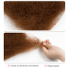 Afro Kinkys Couleur Auburn Foncé Vrac Cheveux Humains Pour Extensions Dreadlocks Loc Repair Tressage