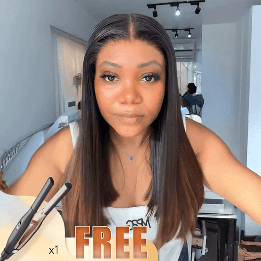 𝐋𝐚𝐬𝐭 𝟏 Glueless Mèches Brun Couleur 9x6 Perruque Sans Colle Lisse 250% Densité