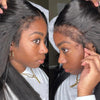 7x5 13x4 4C Edges Perruque HD lace frontale Perruque cheveux humains Kinky straight - SHINE HAIR
