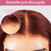 7x5 13x4 C Partie Glueless Brun Rougeâtre Couleur Perruque Sans Colle Body Wave - SHINE HAIR