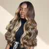 7x5 13x4 Glueless #4/27 Blonde Highlight Perruque Sans Colle Body Wave Frontal Wig - SHINE HAIR