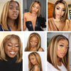 7x5 13x4 Glueless #4/27 Highlight Marron Colored Perruques sans colle Straight - SHINE HAIR
