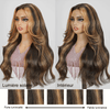 7x5 13x4 Glueless Frange Couches Blonde Highlight Perruque Sans Colle Body Wave - SHINE HAIR