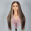 7x5 13x4 Glueless Luisant Highlight Multi-colore Perruque Sans Colle Straight - SHINE HAIR