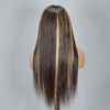 7x5 13x4 Glueless Luisant Highlight Multi-colore Perruque Sans Colle Straight - SHINE HAIR