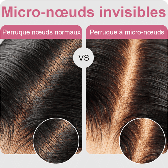 7x5 C Partie Couleur Marron Mélange Noir Perruque Sans Colle Avec Une Frange Body Wave - SHINE HAIR