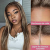 7x5 Glueless Couleur Funky Mélangé #4/27 Perruque Sans Colle Straight Cheveux Humain - SHINE HAIR