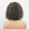 7x5 Glueless Kinky Curly Couleur Sel & Poivre Bob Perruque Sans Colle - SHINE HAIR