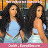 7X5 Glueless Perruque Sans Colle Wear Go Cheveux Humains Brésilien Deep Wave - SHINE HAIR