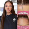 7x5 Perruque Sans Colle Couleur Brun Chocolat Straight Cheveux Humains - SHINE HAIR