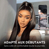 🔥4 In 1 Half Wig Adapté Aux Débutants Lisse Demi-Perruque À Cordon Serrage Flexi-Fit 250% Densité