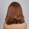 Glueless Couche 5x5 Ombre Marron Perruque Sans Colle Coupe Longueur D'épaule Ondulé Bob