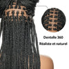 𝑩𝒖𝒚 1 𝑮𝒆𝒕 1 𝑭𝒓𝒆𝒆💥Perruque À Tresses En Boîte En Dentelle Intégrale Cheveux Synthétiques Qualité Supérieure 300% Densité