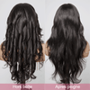 3x1 Dentelle Yaki Straight Perruque Sans Colle Avec Frange Cheveux Humains