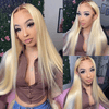 Perruque Couleur Ombre blonde Straight Cheveux Humains