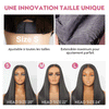 Glueless Couche Mèches Brune Highlight 7x4 Bob Perruque Sans Colle Ondulé 250% Densité