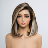 Tirez Et Partez Glueless Pre-tout Couleur Blonde Highlight Bob 13x4 Perruque Sans Colle Lisse