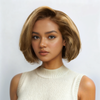 2 𝑭𝑶𝑹 €99🔥Doux Et Naturel Couche Highlight 13x2 Dentelle 300% Densité +2x6 Dentelle Bob Perruque