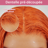 9x6 Glueless Attraction Du Regard Couleur Gingembre Perruque Sans Colle Lisse - SHINE HAIR