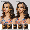 9x6 Glueless Couche Mèches Blondes Perruque Bob Sans Colle Ondulé - SHINE HAIR