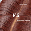 9x6 Glueless Les Plus Chauds Micro-nœuds Brun Rougeâtre Perruque Sans Colle Bouclé - SHINE HAIR