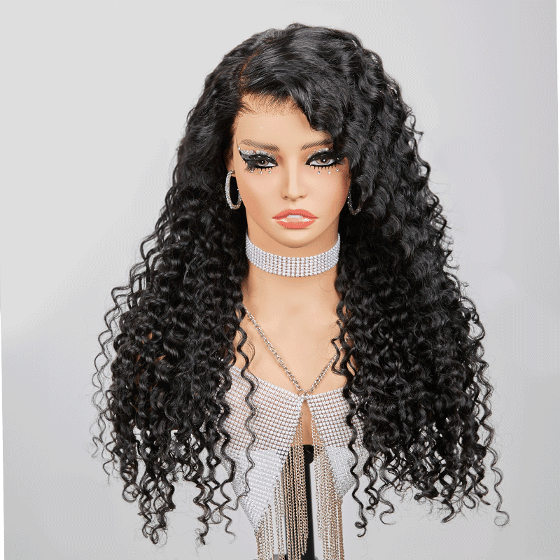 9x6 Glueless Partie Latérale Les Nœuds Invisibles Perruque Sans Colle Bouclé - SHINE HAIR