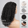 Magnifique Bouclé Prépliés 13×4 Bob Perruque Dentelle Réalistee 300% Densité
