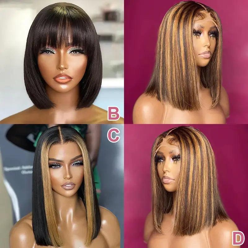 Bob perruques mélange promotionnel cheveux humains - SHINE HAIR
