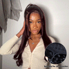 Texture Parfaite Glueless 5x5/13x4 Couche Bordeaux Foncé Perruque Sans Colle Body Wave
